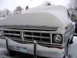 Snow Covered Truck