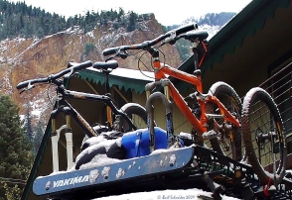 Snow Covered Bikes